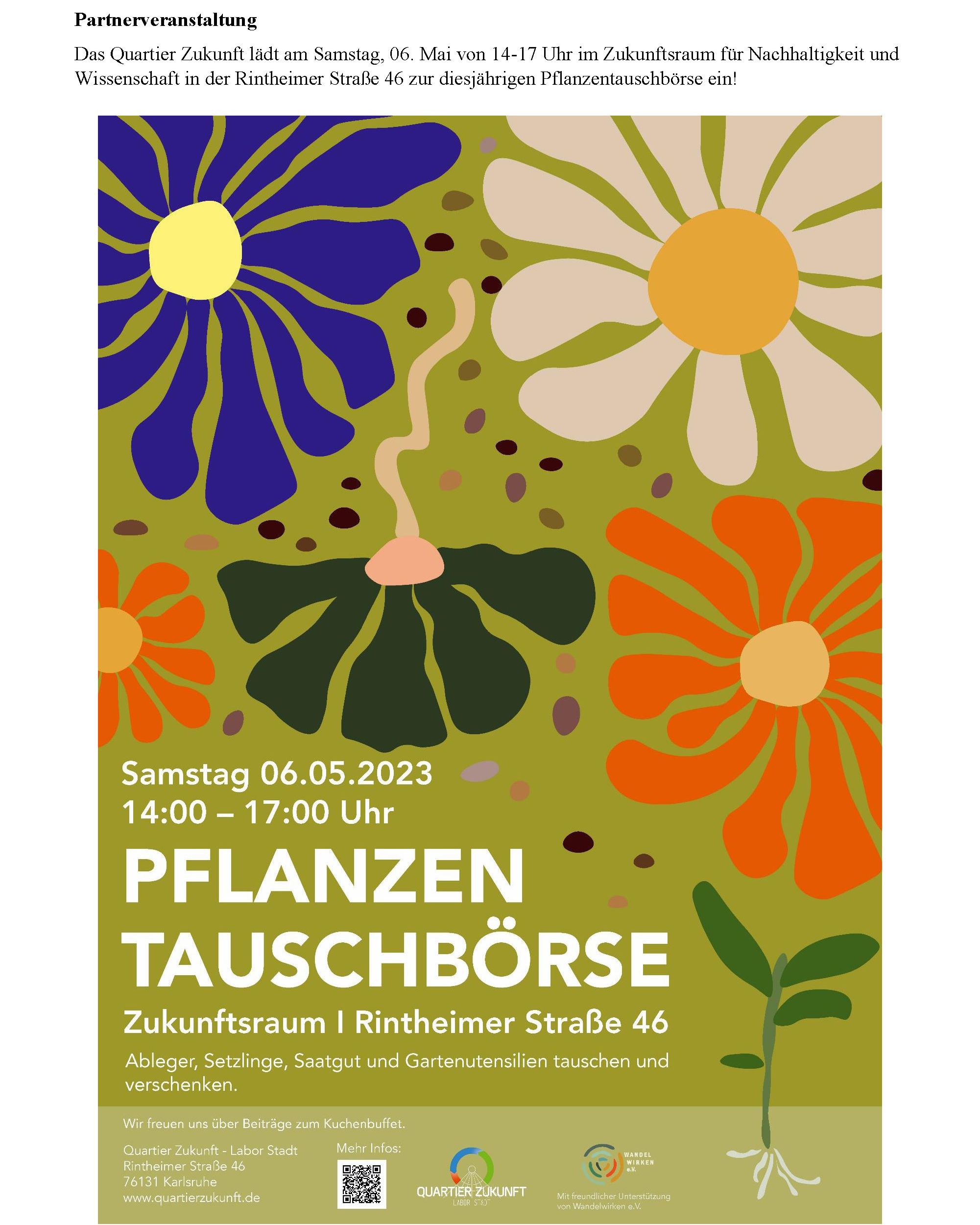 Flyer Pflanzentauschbörse